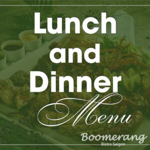 Lunch and dinner menu