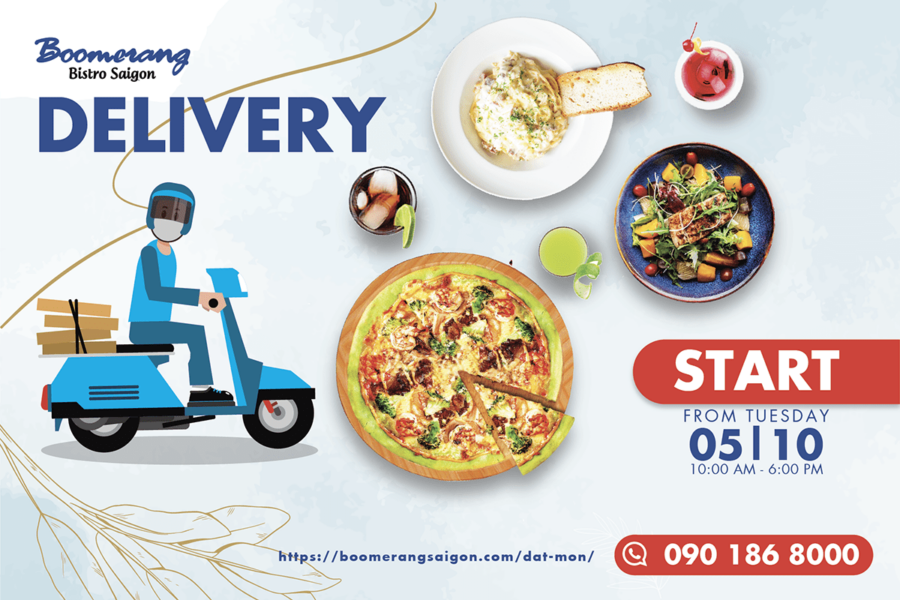 BOOMERANG DELIVERY- MANG MÓN NGON ĐẾN TẬN NHÀ